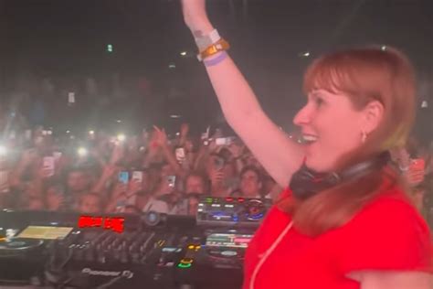 Watch: Angela Rayner dances behind DJ decks at Ibiza nightclub.